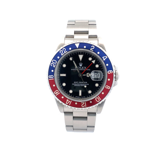 Pre-Owned 1991 Rolex Gmt-Master Pepsi Edition 40Mm Model:16700
