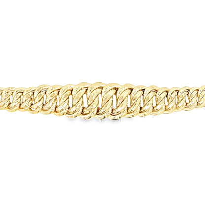 14K Yellow Gold Ladies Princess Link Bracelet  7.5In 10.1Dwt
