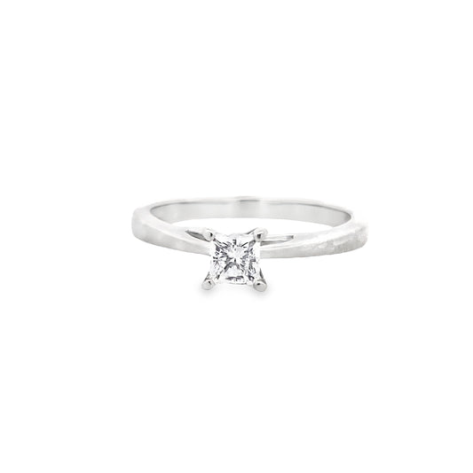 18K White Gold Diamond Engagement Ring Size 8 2.4Dwt