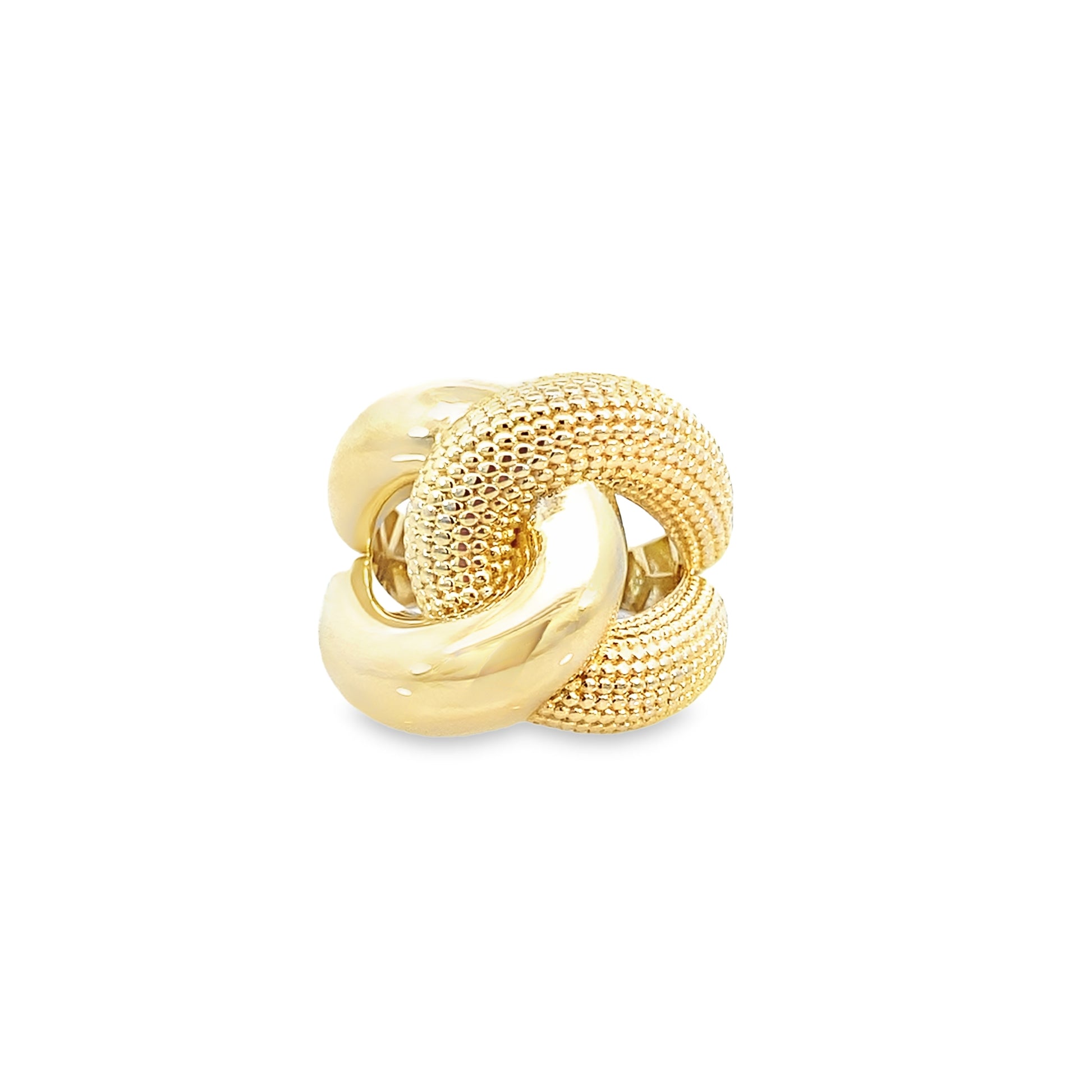 14K Yellow Gold Ladies Fancy Ring Size 7 2.9Dwt