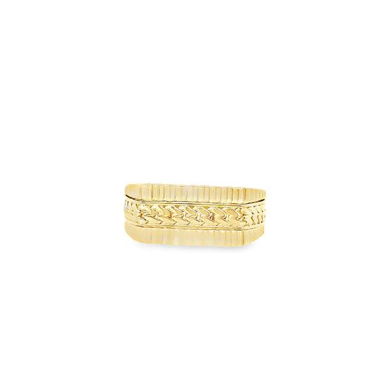 10K Yellow Gold Fashion Ring Mens Size 11.5 3.2Dwt