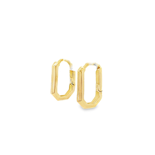 14K Yellow Gold Medium Hoops Earrings 1.5Dwt