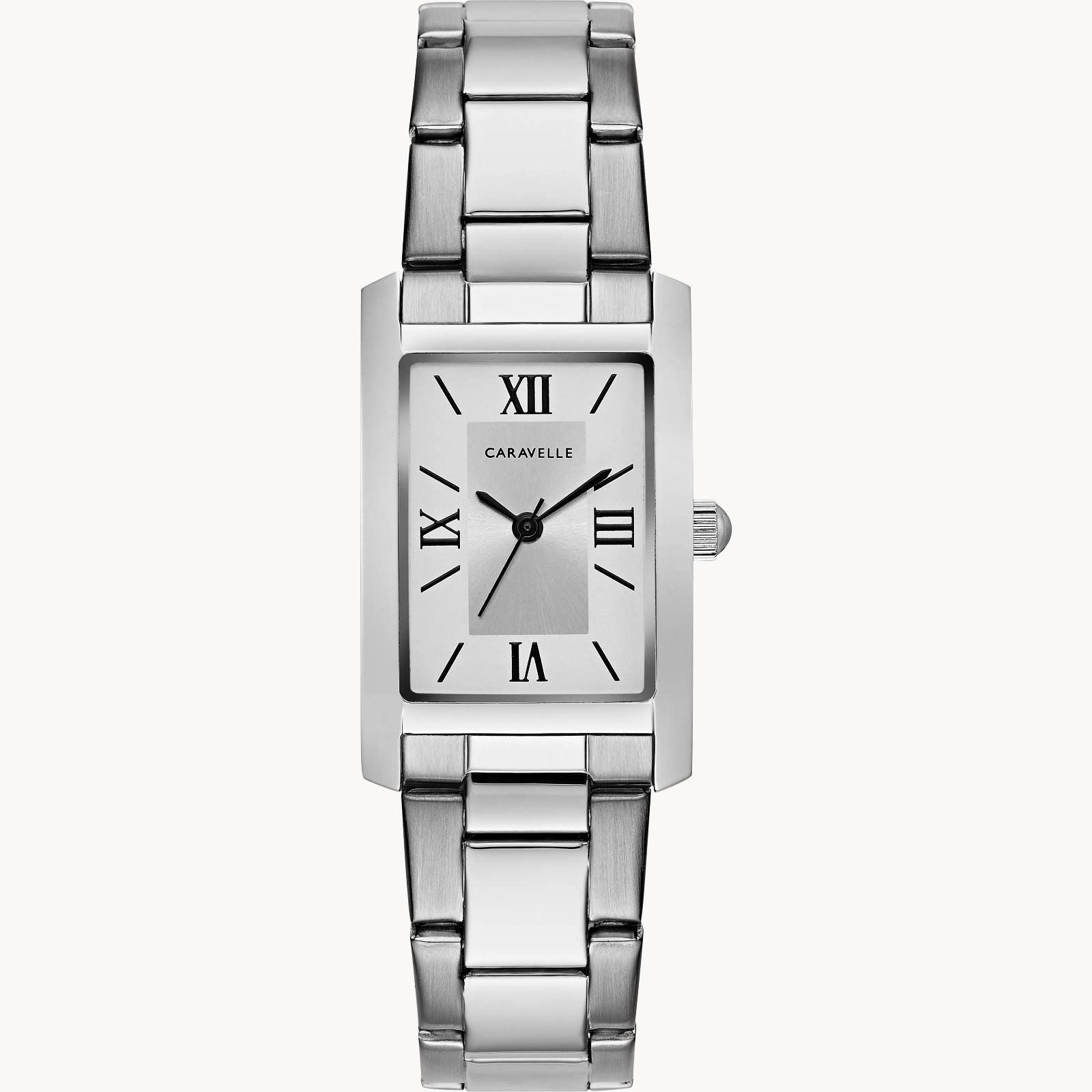 bulova classic dress Caravelle by Silver Women's Rectangle Bracelet Watch Elopement PLP Colors:Cream/Multi Besides the dial Frozen 2 Elsa Deluxe