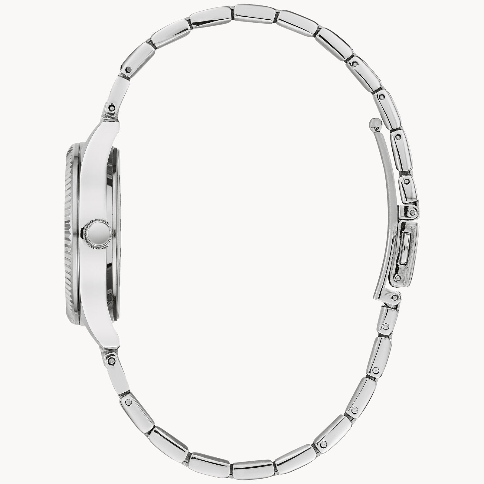 Silver-Tone Dial Stainless Steel Bracelet Box Set 43X104