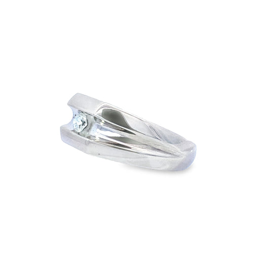 14K White Gold Diamond Fashion Ring Size 8 3.4Dwt