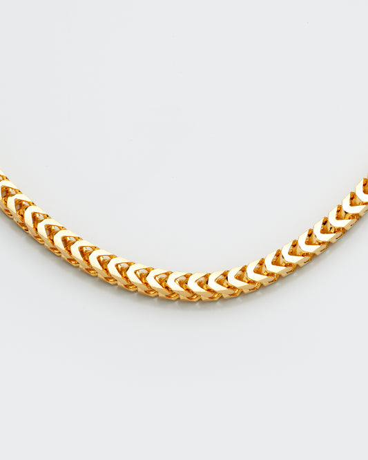 14K Yellow Gold Solid Franco Link Bracelet 4Mm 8In 12.2Dwt