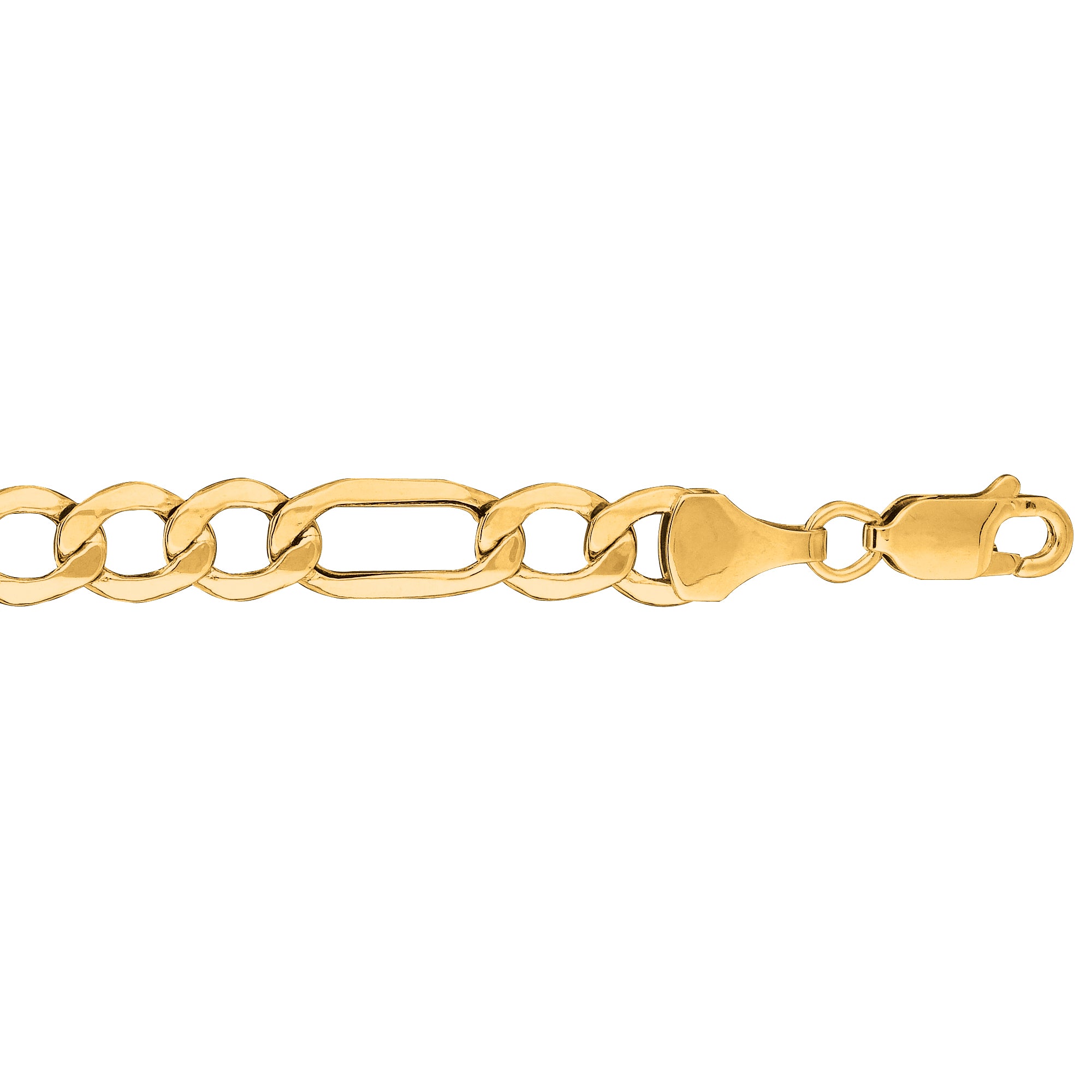 10K Gold Lite Figaro Chain – Five Star Jewelers