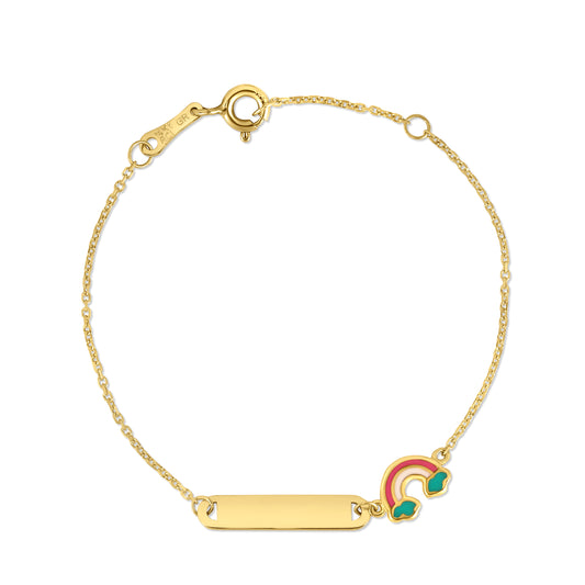 14K Rainbow Children's Bracelet