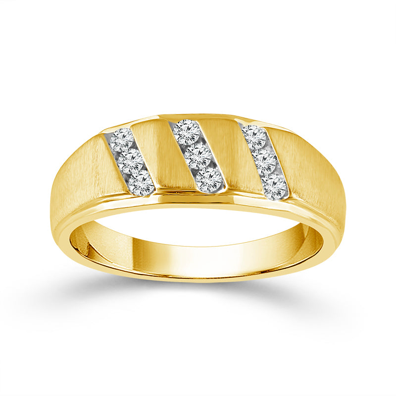 Diamond Mens Rings 0.25 Ct tw  10k White Gold
