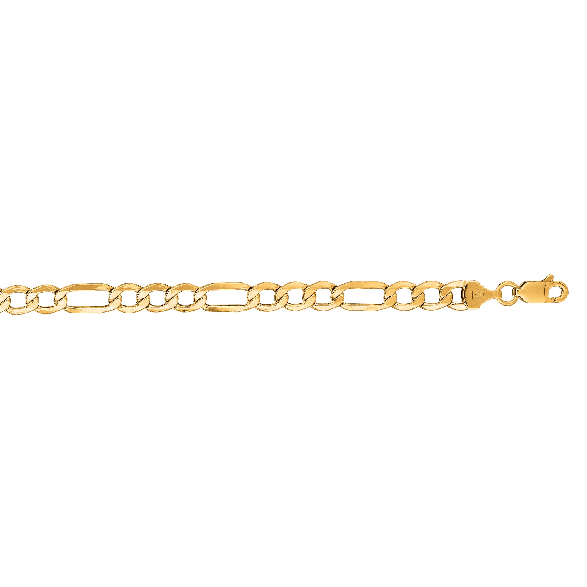 14K Gold Lite Figaro Chain – Five Star Jewelers