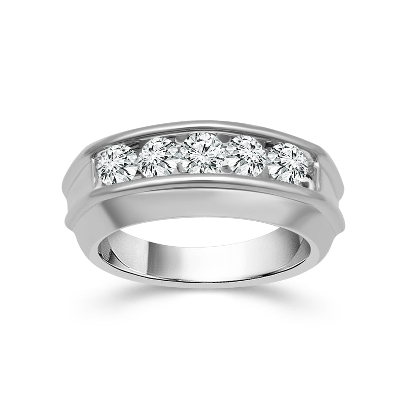 Diamond Mens Rings Ct tw 14k White Gold – Five Star Jewelers