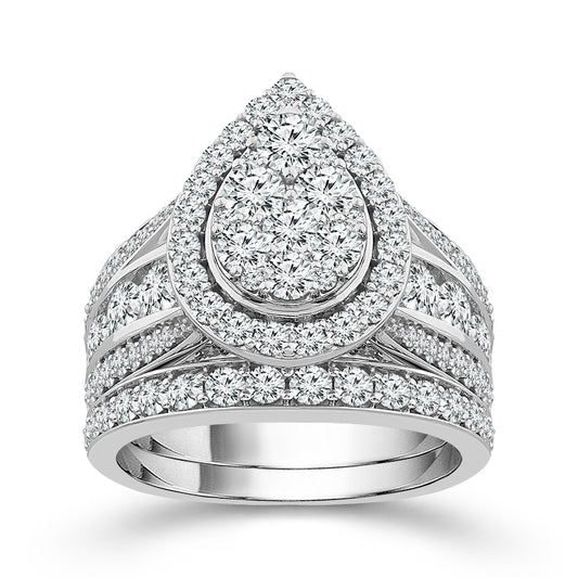 Diamond Engagement Ring 3 Ct tw  10k White Gold