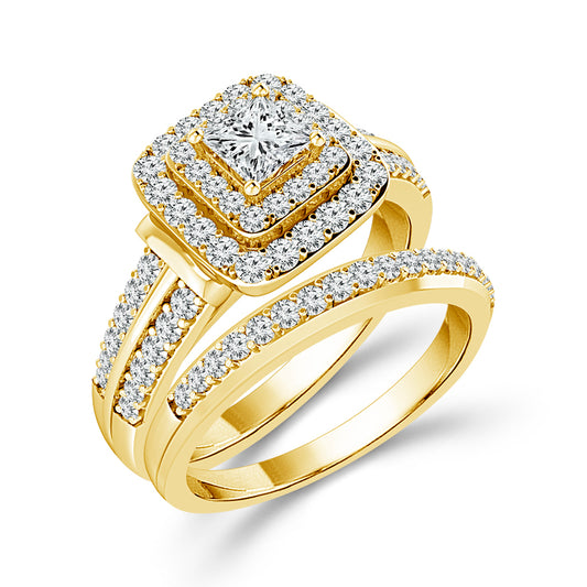 Diamond Bridal Set 0.65 Ct tw  10k White Gold
