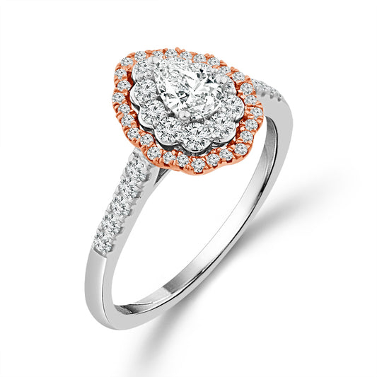 Diamond Engagement Ring 0.75 Ct tw  10k White Gold