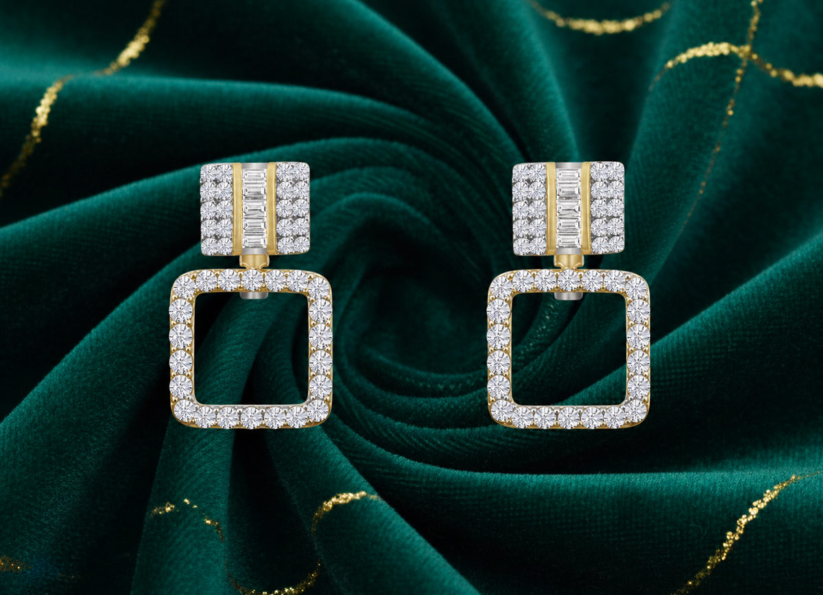 Diamond Drop Earrings