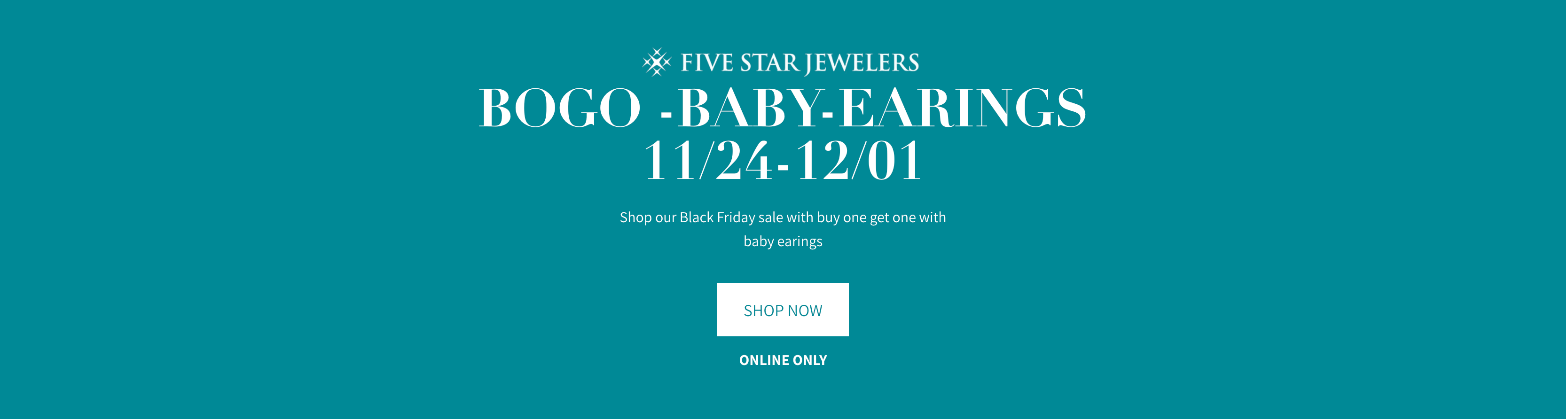 BOGO baby earrings