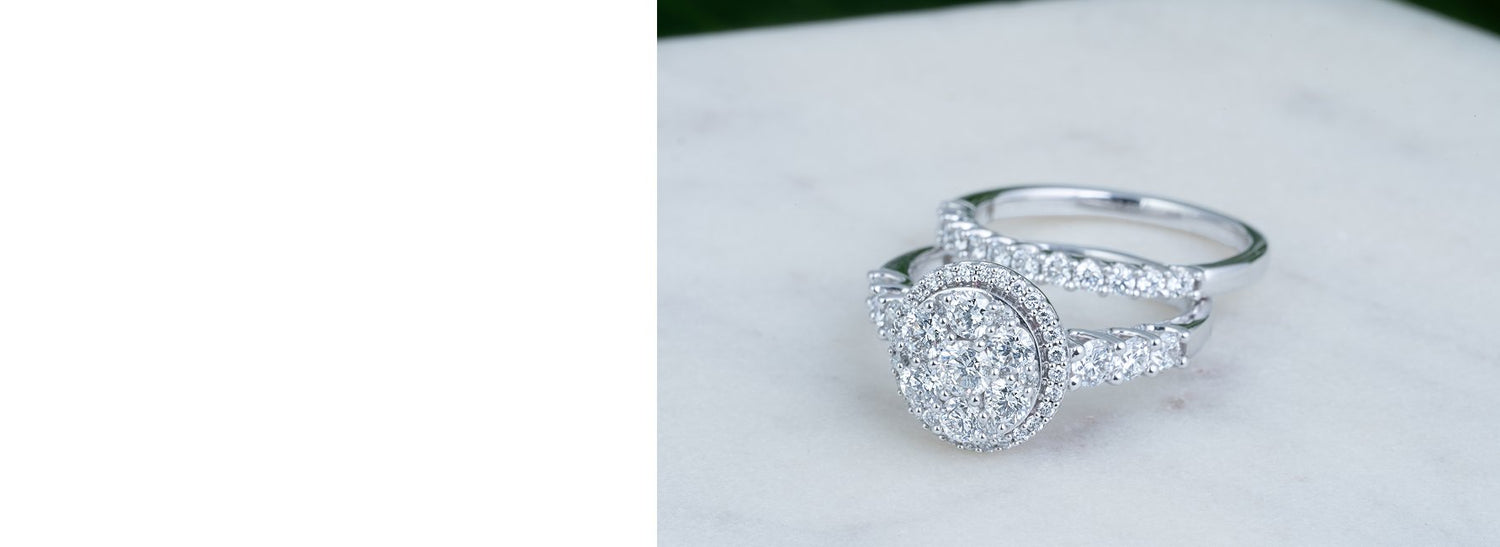 Engagement Ring and Wedding Band in Miami