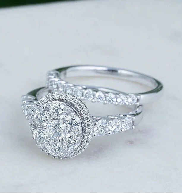 Engagement Ring and Wedding Band in Miami