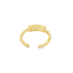 14K Yellow Gold Twisted Toe Ring Size 0.9Dwt