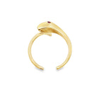 14K Yellow Gold Snake Toe Ring Size 0.8Dwt