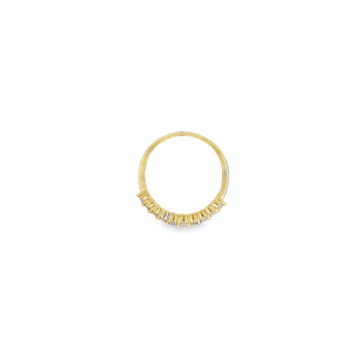 14K Yellow Gold Lab-Grown Diamond Wedding Band – 0.60 CT, Size 7