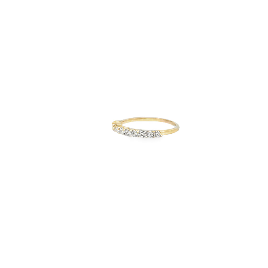 14K Yellow Gold Lab-Grown Diamond Wedding Band – 0.60 CT, Size 7