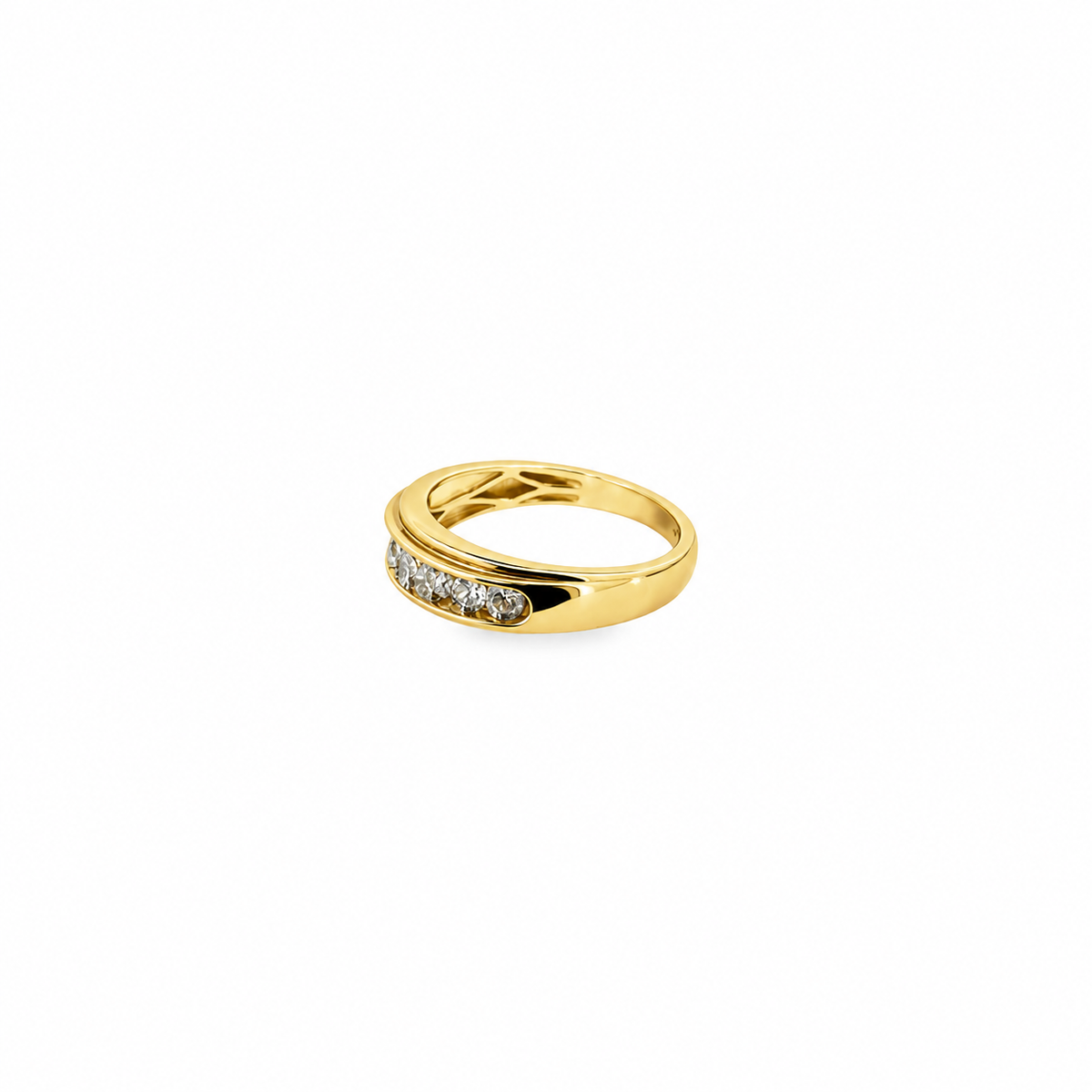 10K Two-Tone Gold Men's Diamond Wedding Band – 0.75 CTW, Size 10