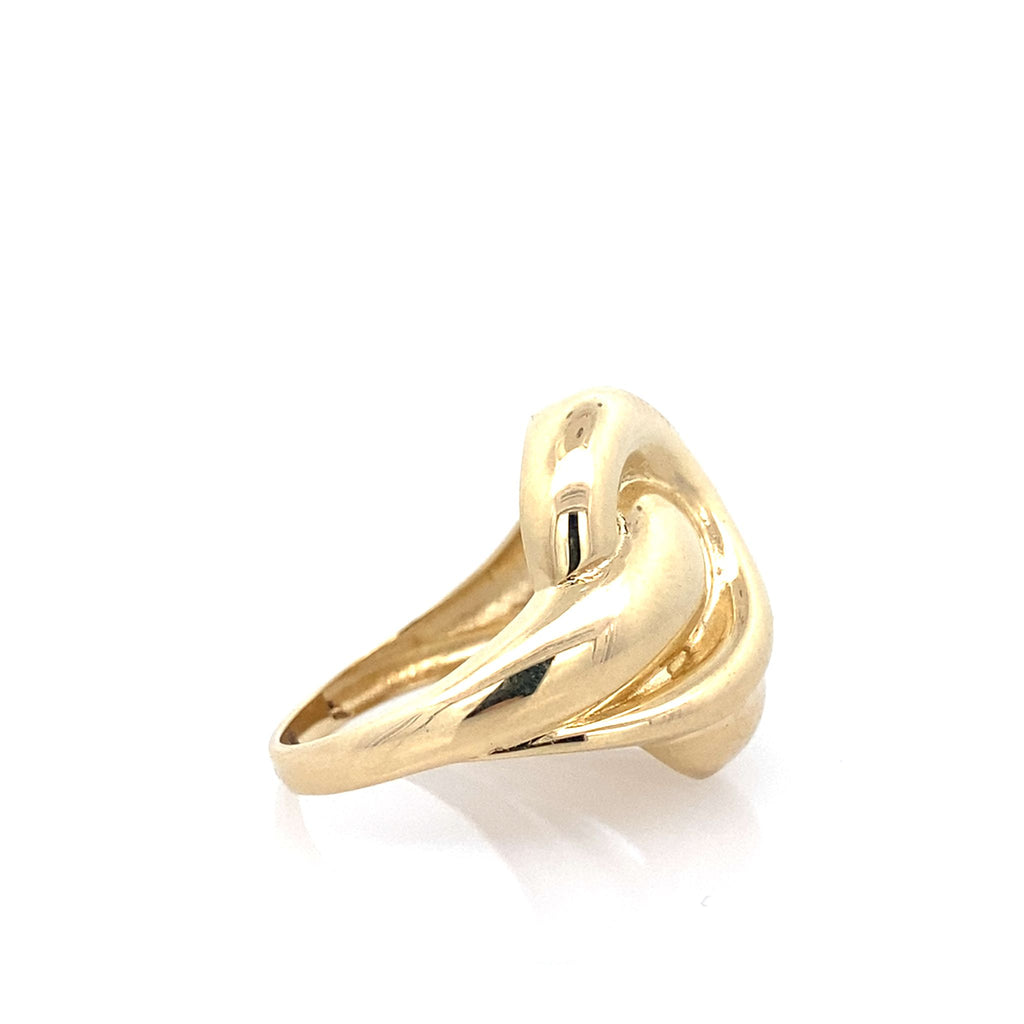 14K Yellow Gold Ladies Fashion Ring Size 7
