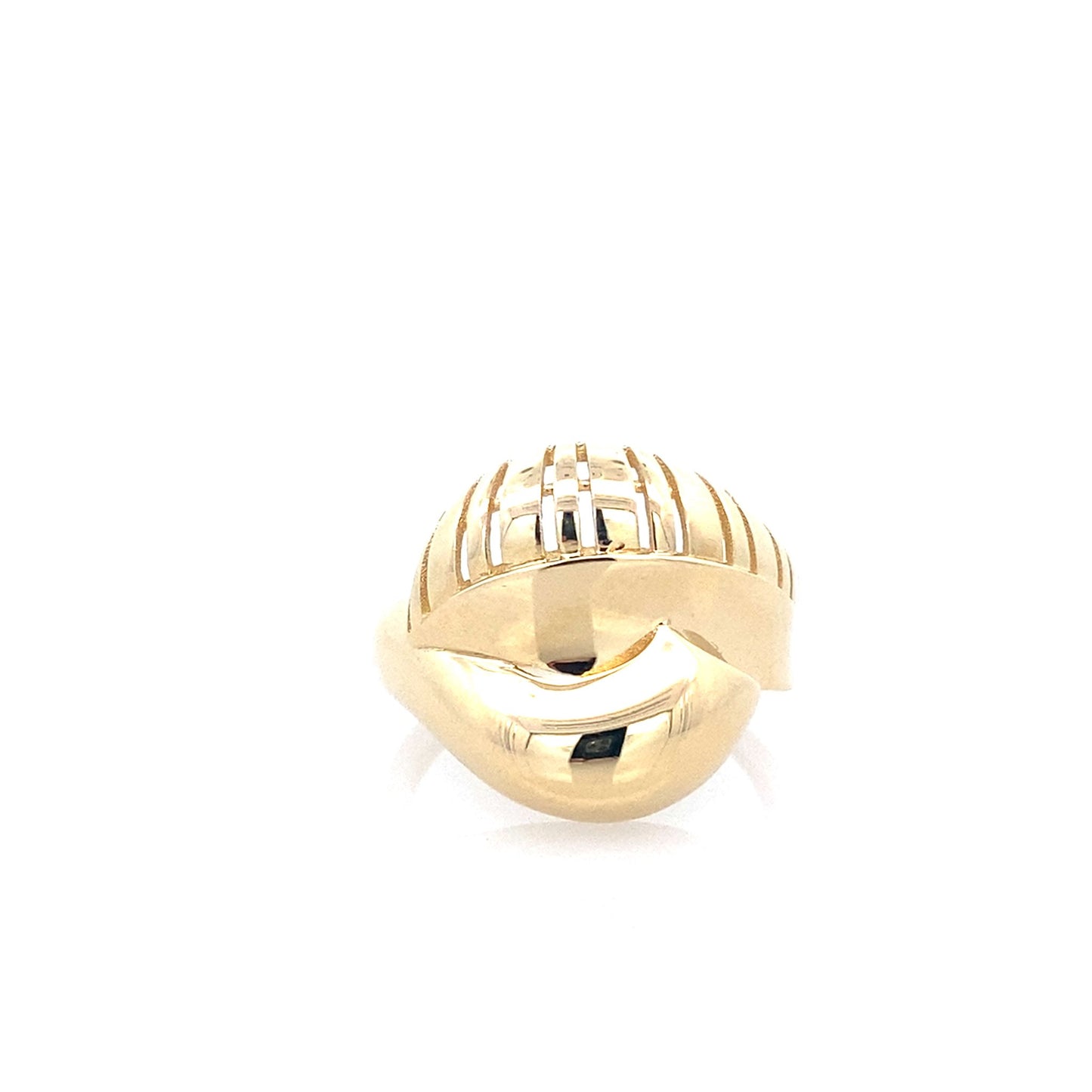 14K Yellow Gold Ladies Fashion Ring Size 7