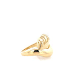 14K Yellow Gold Ladies Fashion Ring Size 7