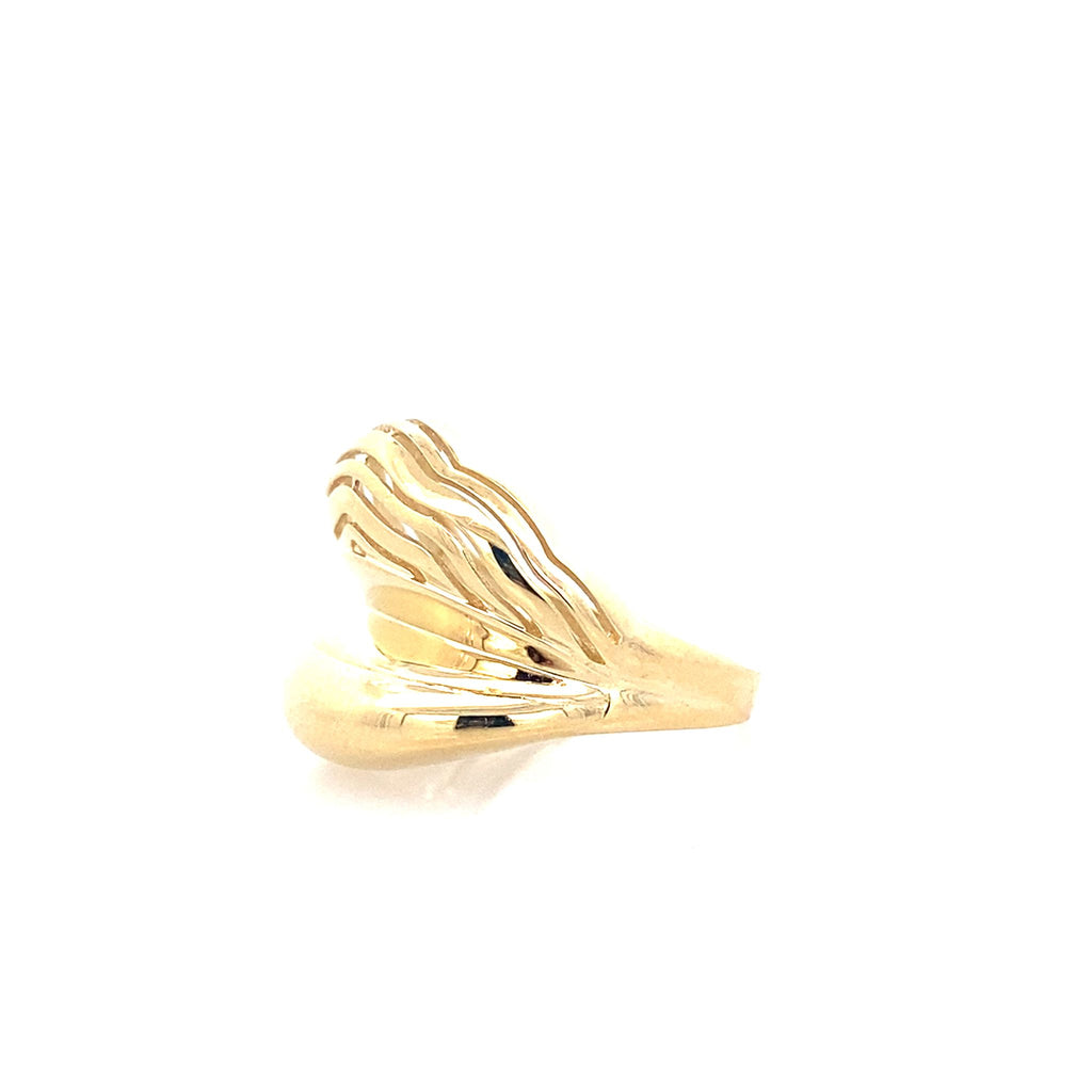 14K Yellow Gold Ladies Fashion Ring Size 8