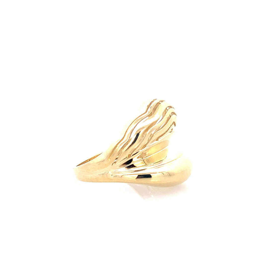 14K Yellow Gold Ladies Fashion Ring Size 8