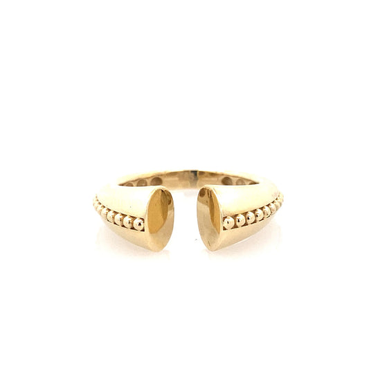 14K Yellow Gold Ladies Fashion Ring Size 7