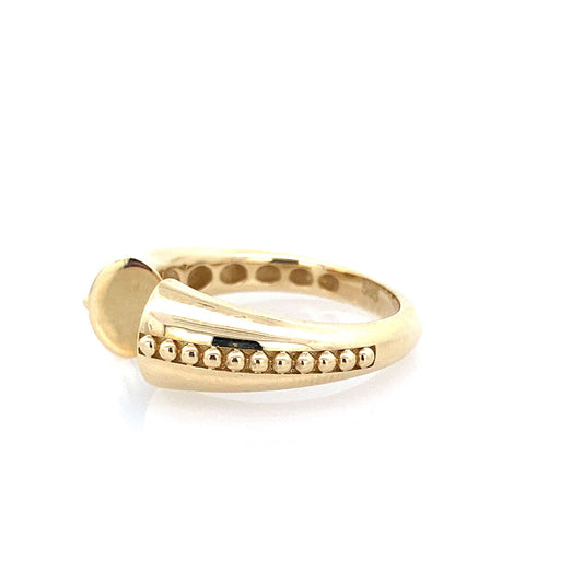 14K Yellow Gold Ladies Fashion Ring Size 7