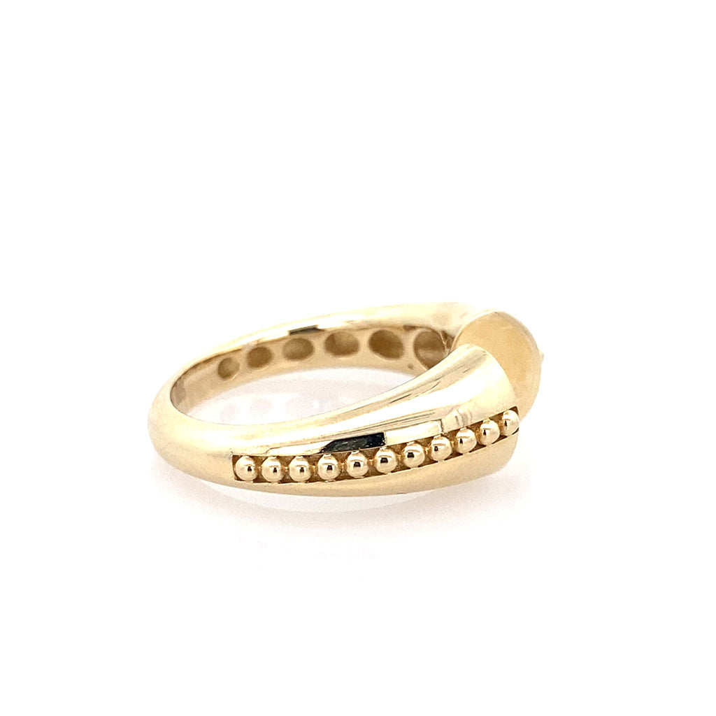14K Yellow Gold Ladies Fashion Ring Size 7
