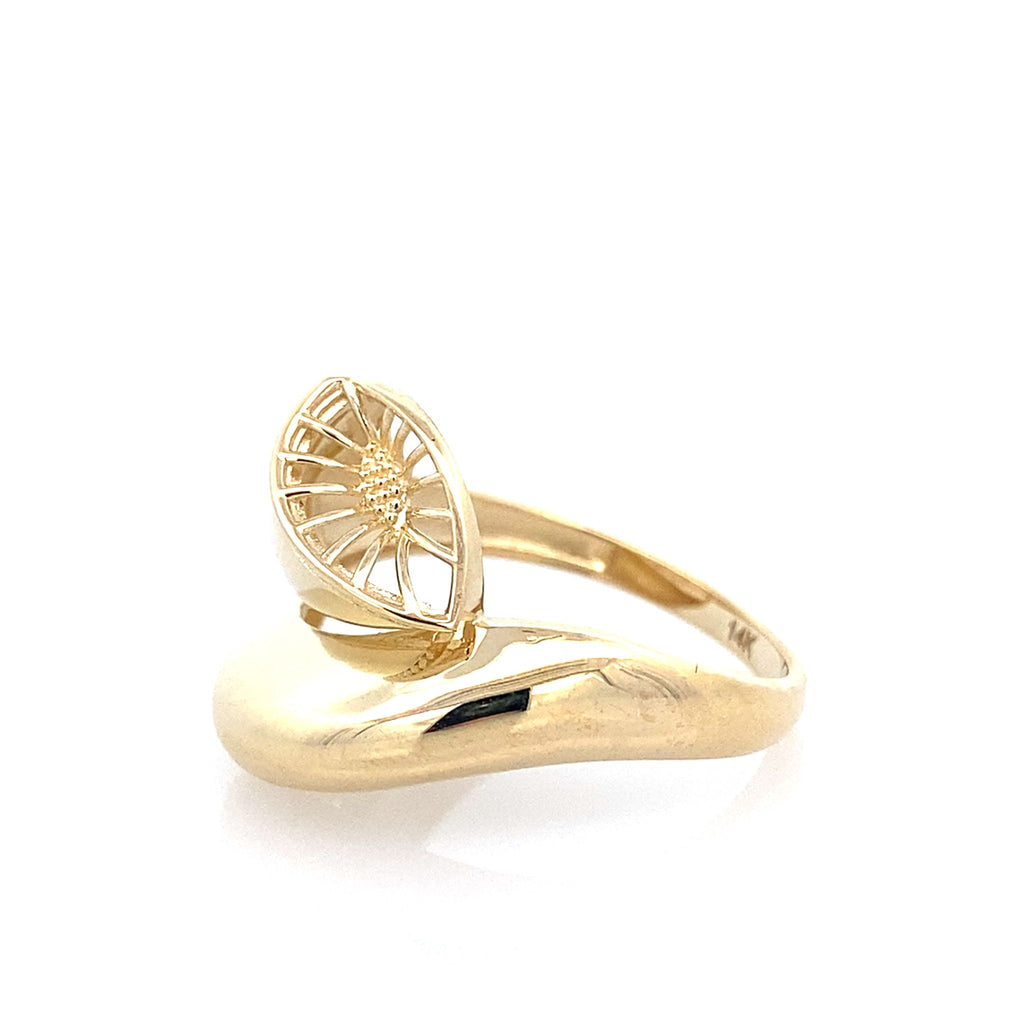 14K Yellow Gold Ladies Fashion Ring Size 8