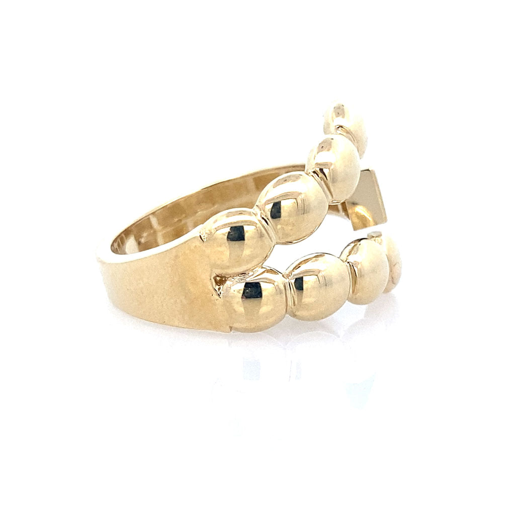 14K Yellow Gold Ladies Fashion Ring Size 8