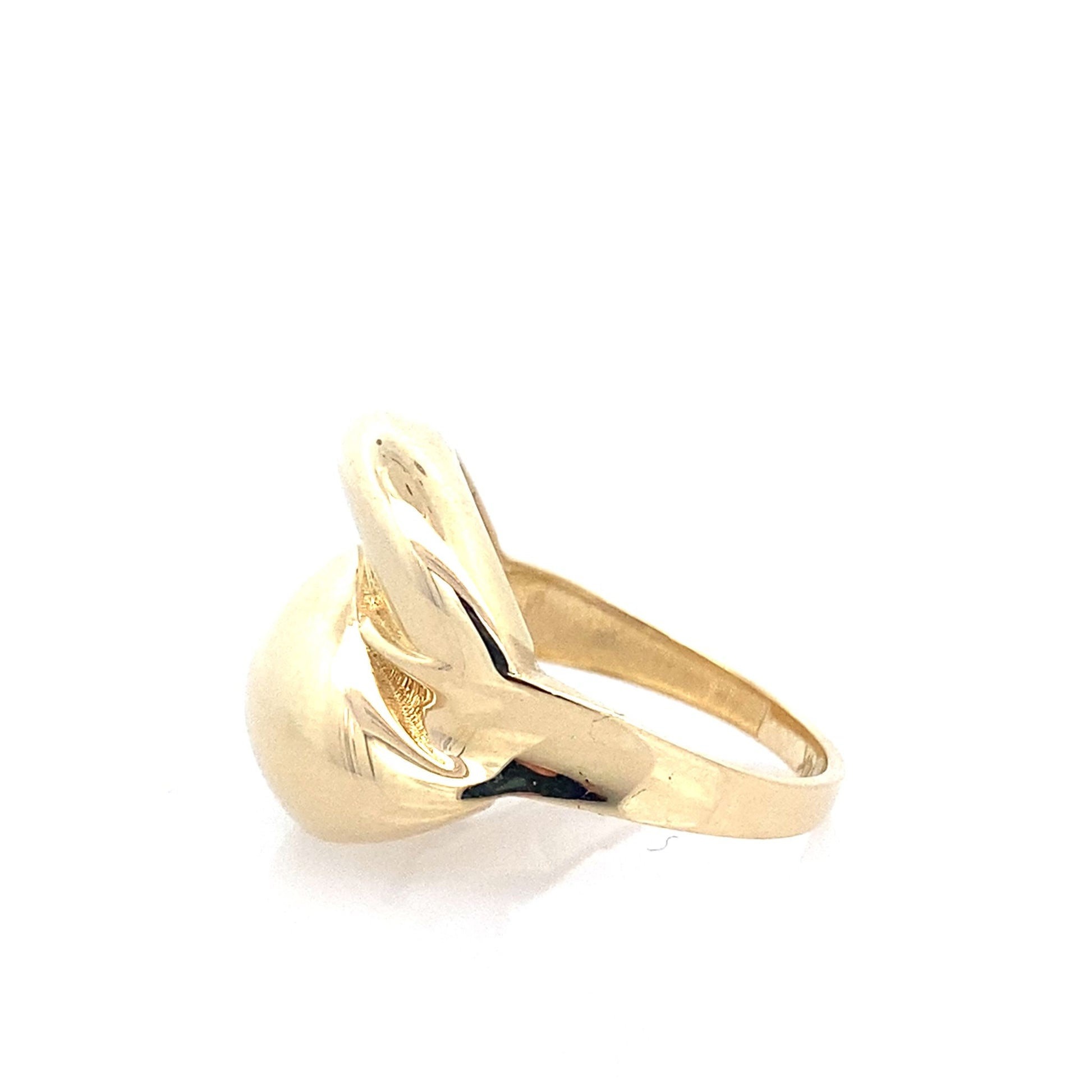 14K Yellow Gold Ladies Fashion Ring Size 7.5