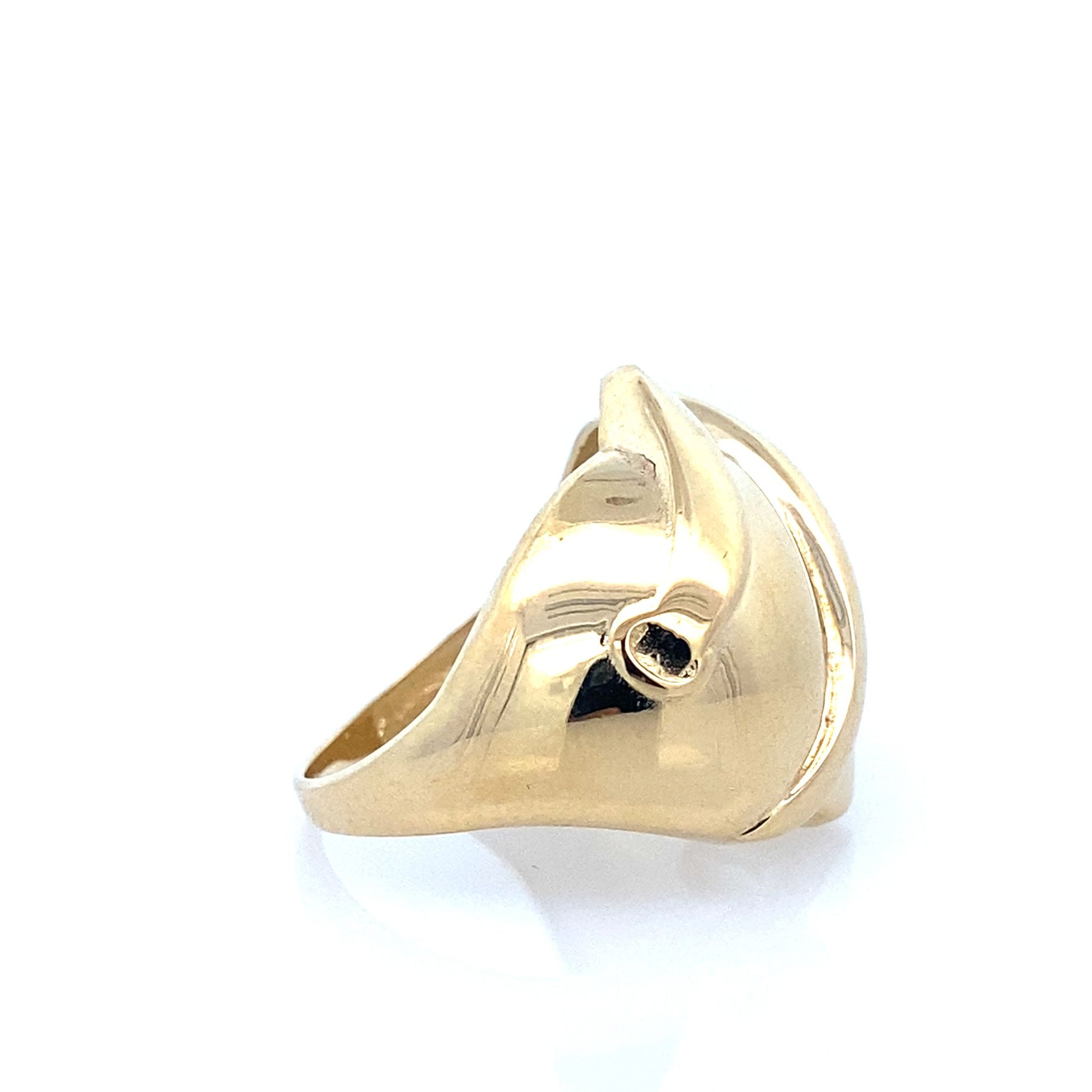 14K Yellow Gold Ladies Fashion Ring Size 8
