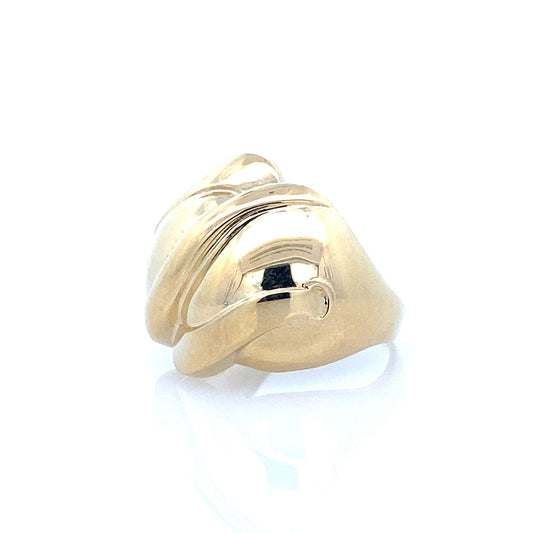 14K Yellow Gold Ladies Fashion Ring Size 8