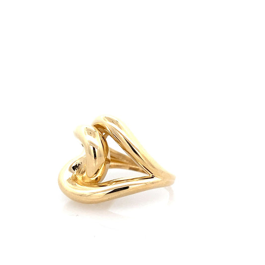 10K Yellow Gold Ladies Fashion Ring Size 6.5