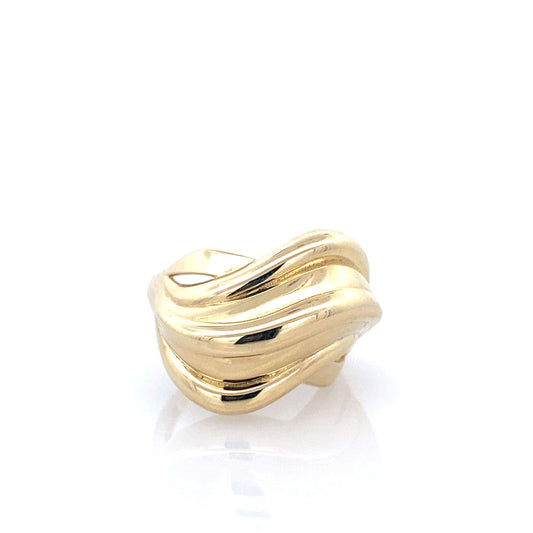 14K Yellow Gold Ladies Fashion Ring Size 7