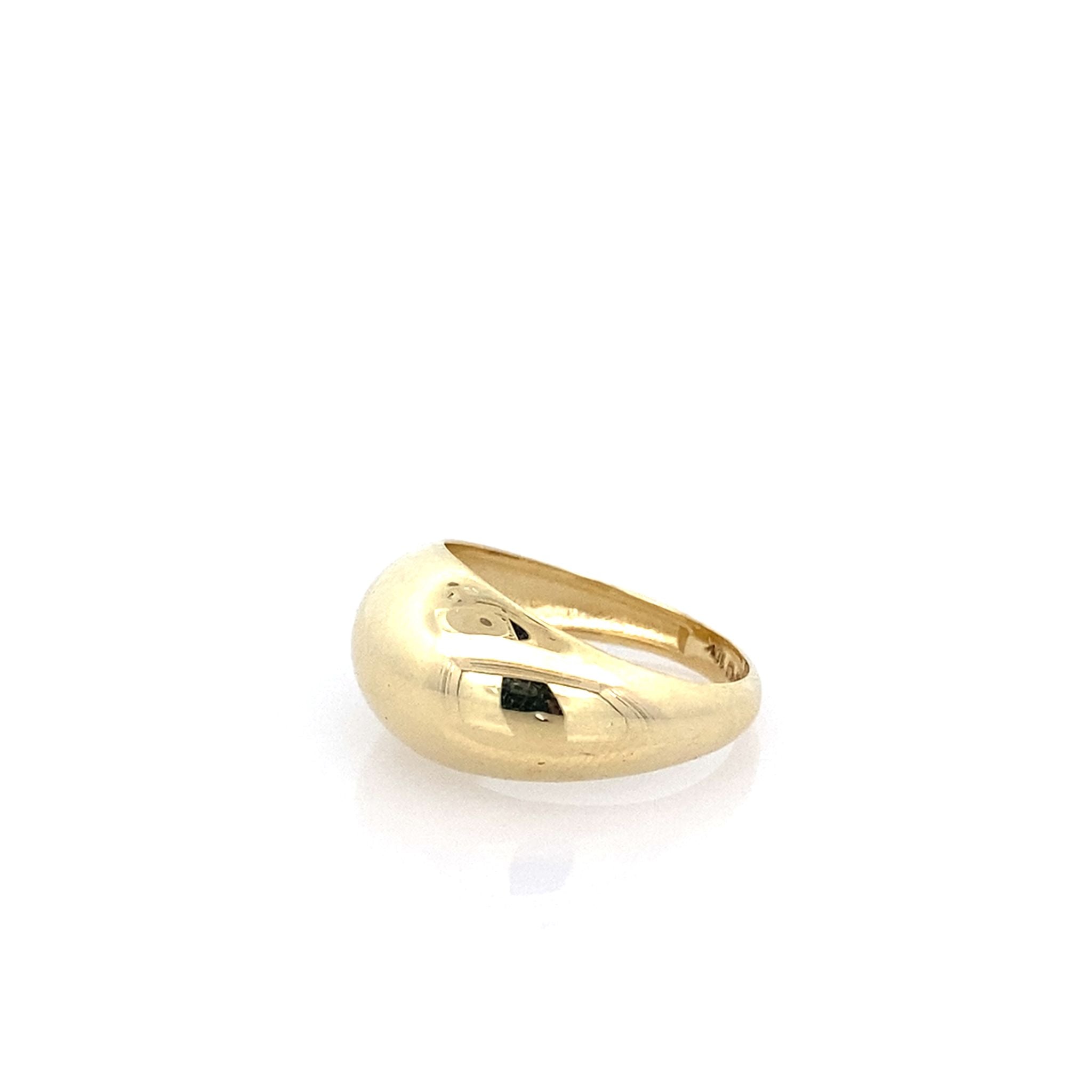 10K Yellow Gold Ladies Fashion Ring Size 6