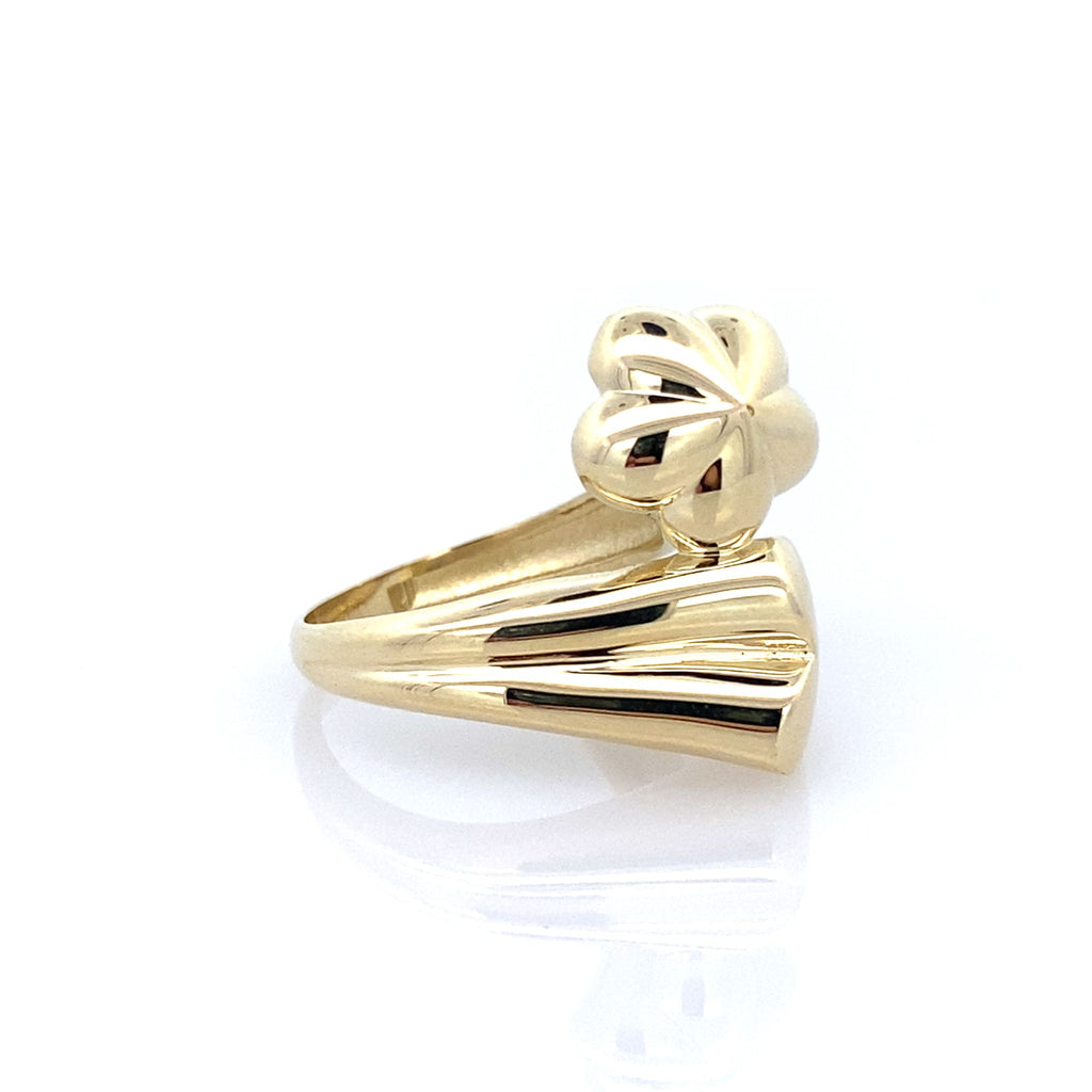 10K Yellow Gold Ladies Fashion Ring Size 6.5