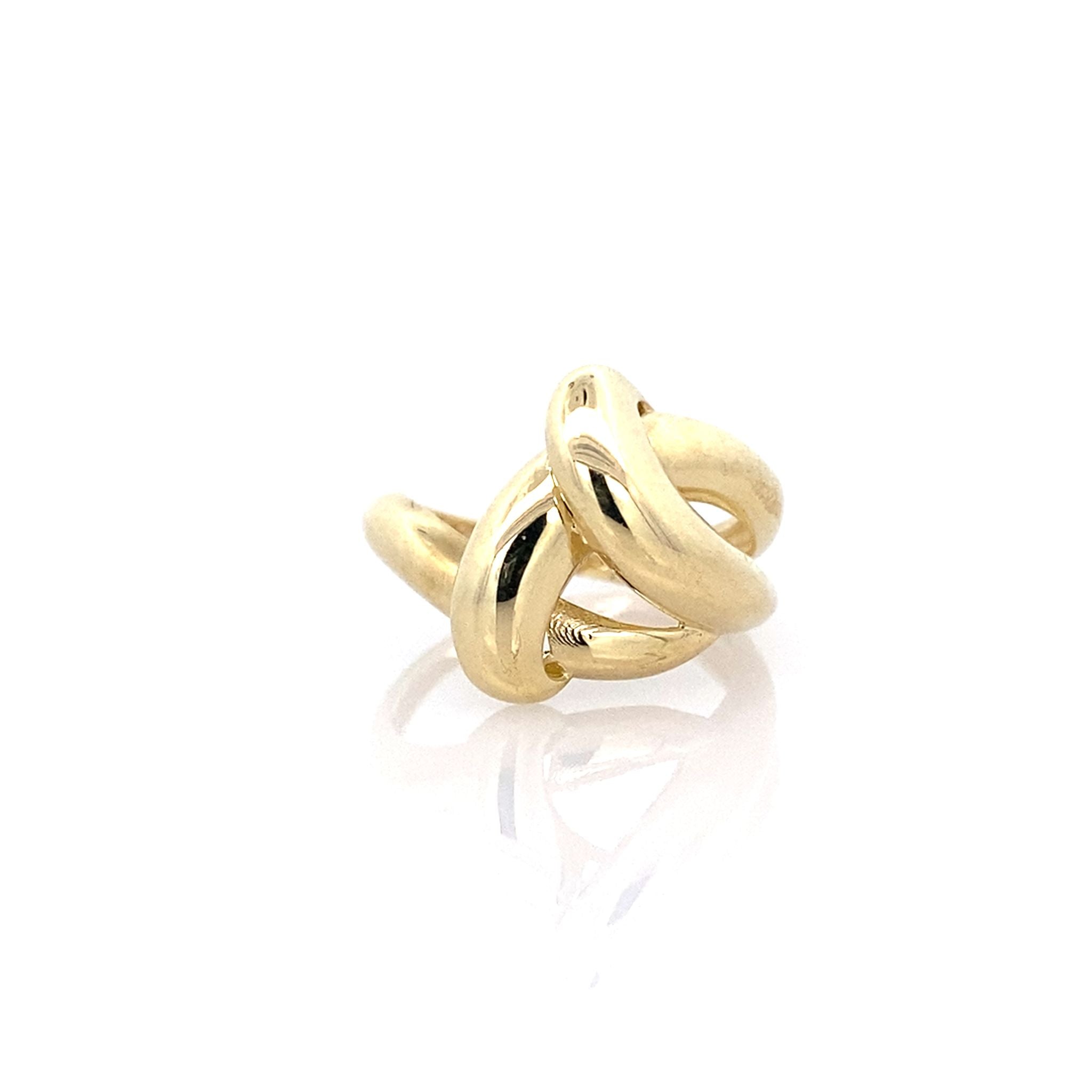 10K Yellow Gold Ladies Fashion Ring Size 8