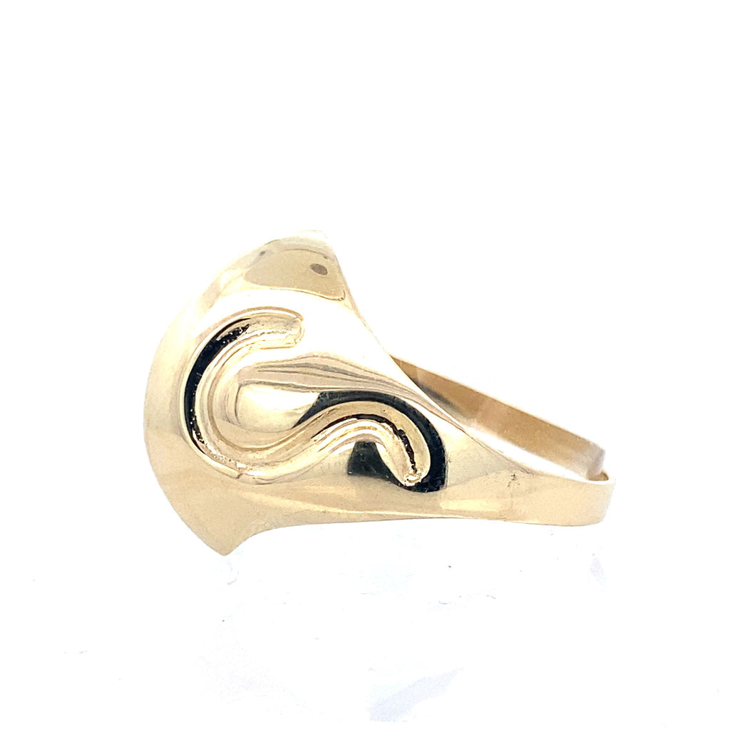 14K Yellow Gold Ladies Fashion Ring Size 8
