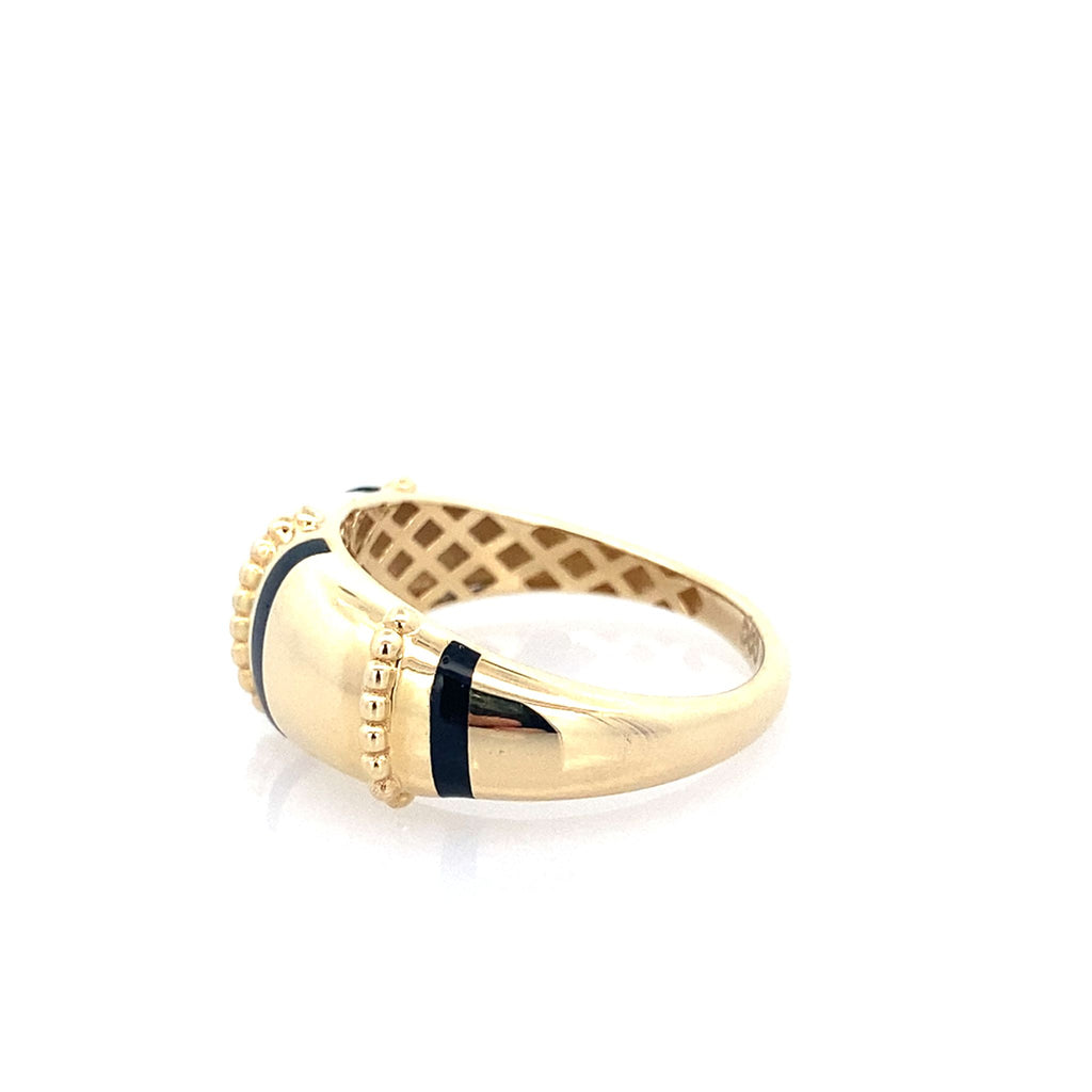 14K Yellow Gold Ladies Fashion Ring Size 7.5