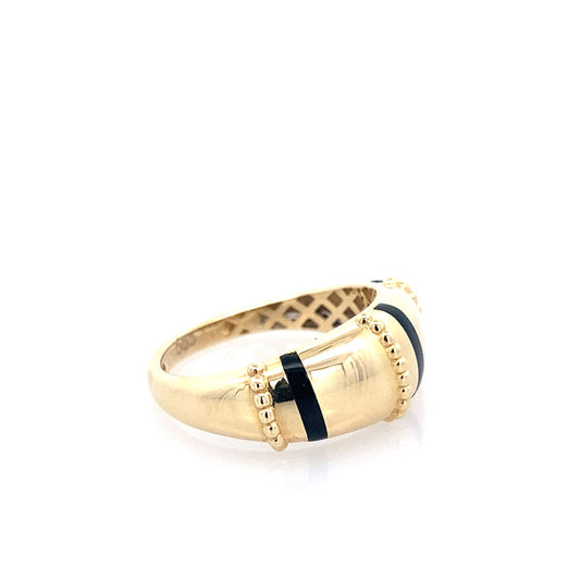 14K Yellow Gold Ladies Fashion Ring Size 7.5