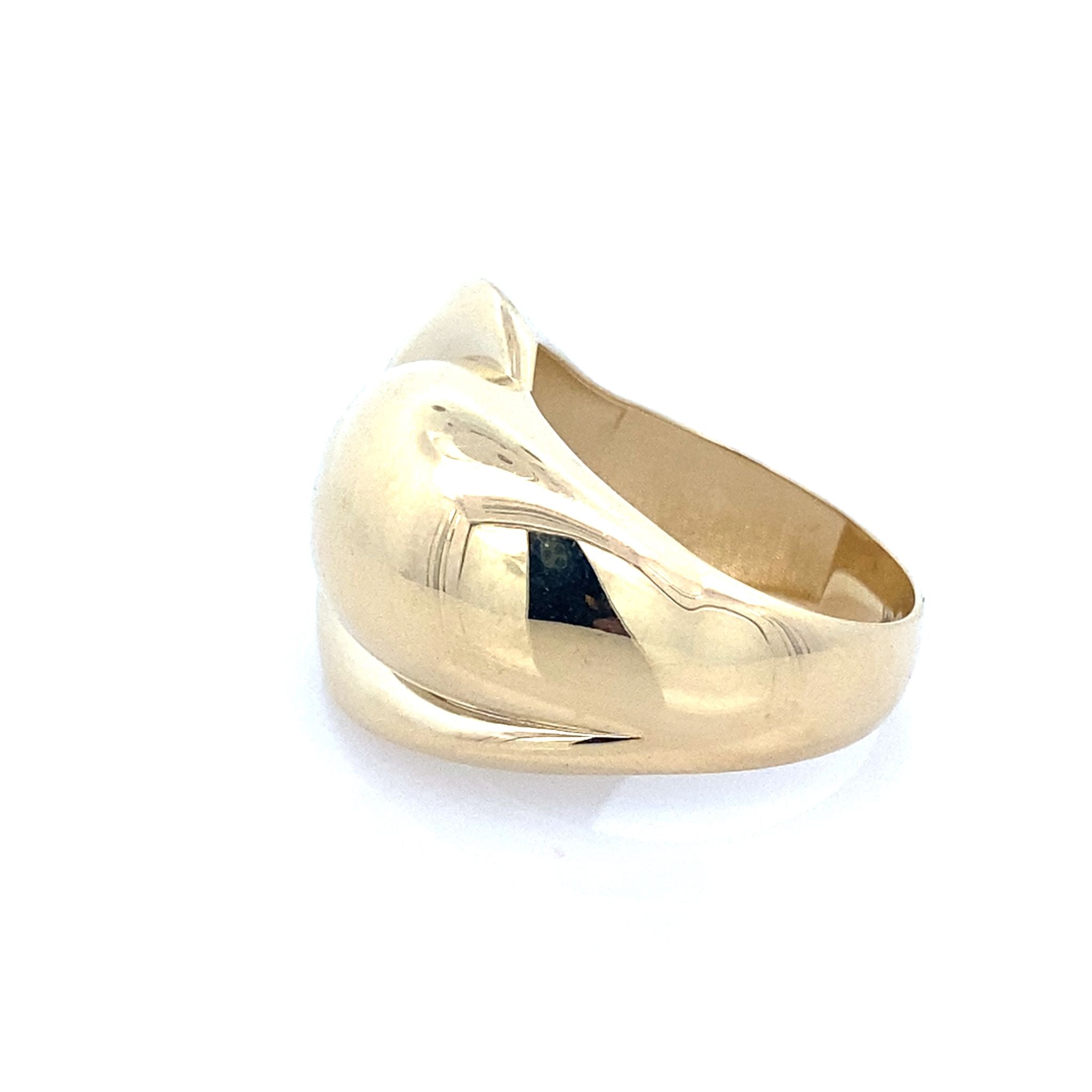 14K Yellow Gold Ladies Fashion Ring Size 7.5