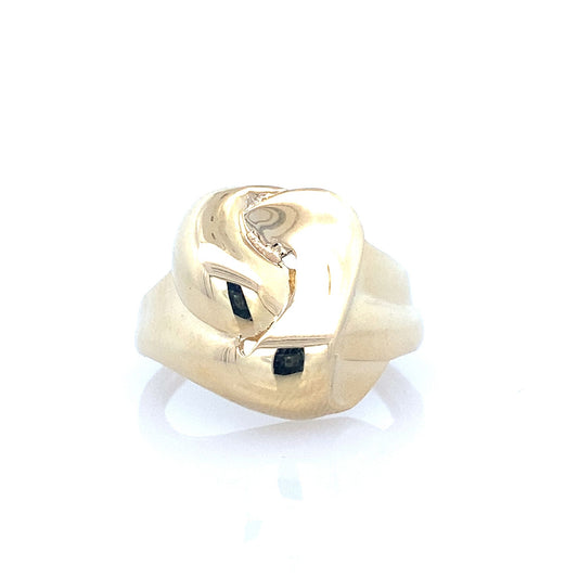 14K Yellow Gold Ladies Fashion Ring Size 8